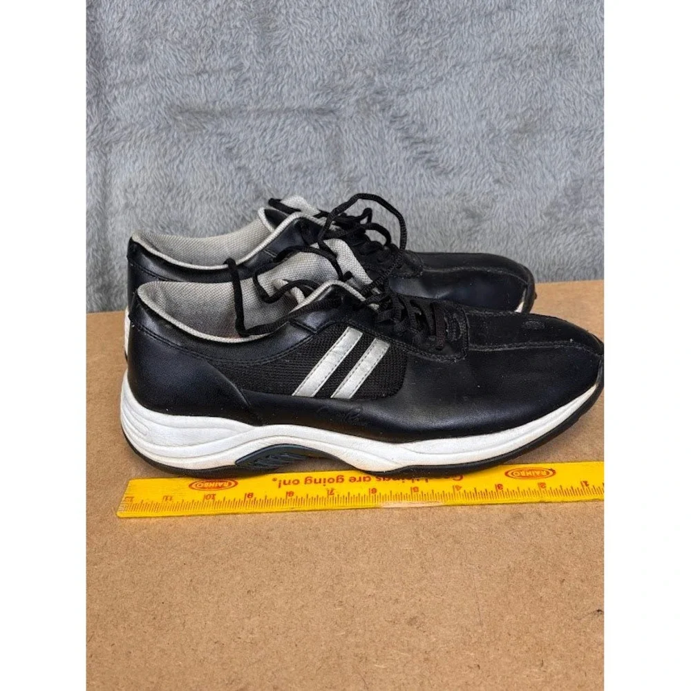 Arnold Palmer Mens Black Silver Spiked Golf Shoes Low Top Lace Up Sneakers 9.5